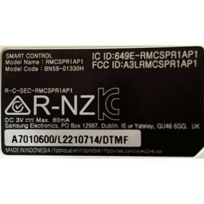 CONTROL REMOTO PARA SMART TV SAMSUNG ((ORIGINAL)) ((NUEVO)) / COMANDO DE VOZ / NUMERO DE PARTE BN59-01330H / RMCSPR1AP1 / MODELO QN55LS03T / QN50LS03T / QN43LS03T / QN65LS03T / MAS MODELOS EN DESCRIPCION - Imagen 2